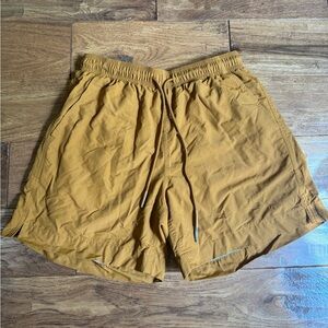 Urban Outfitters Mustard Athletic Shorts 5 inch inseam